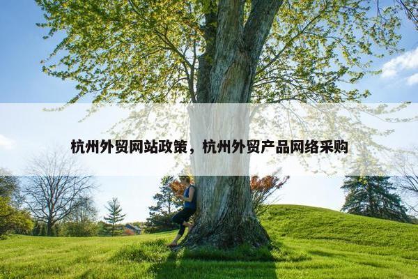 杭州外贸网站政策，杭州外贸产品网络采购