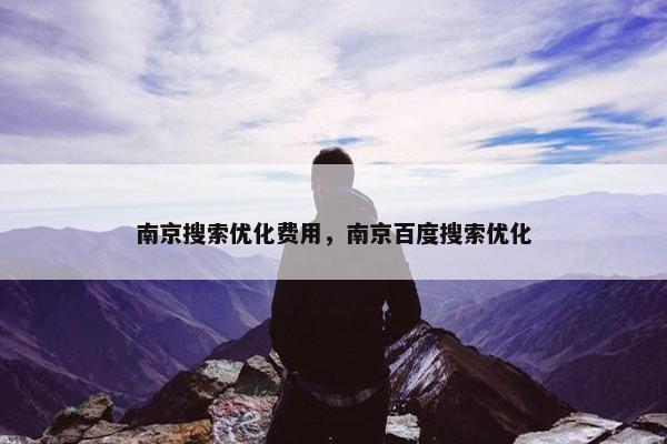 南京搜索优化费用，南京百度搜索优化