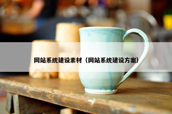 网站系统建设素材（网站系统建设方案）