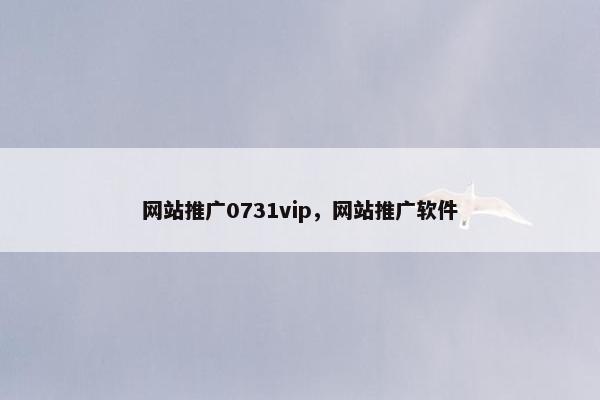 网站推广0731vip，网站推广软件