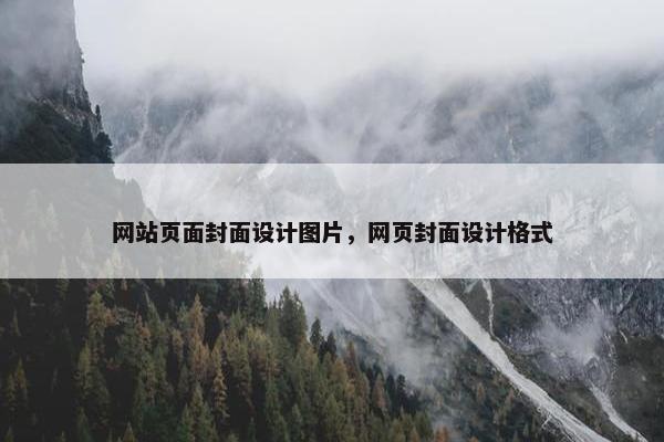网站页面封面设计图片，网页封面设计格式