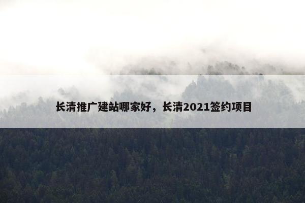 长清推广建站哪家好，长清2021签约项目