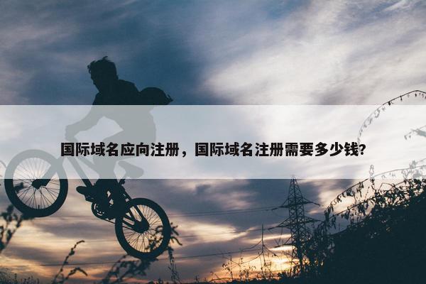 国际域名应向注册，国际域名注册需要多少钱?