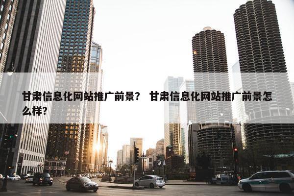 甘肃信息化网站推广前景？ 甘肃信息化网站推广前景怎么样？