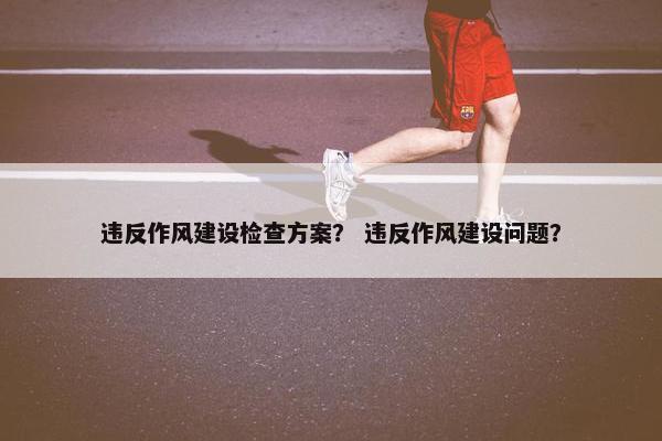 违反作风建设检查方案？ 违反作风建设问题？