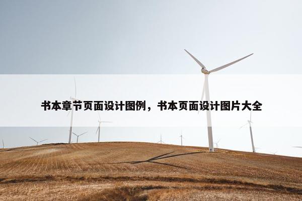 书本章节页面设计图例，书本页面设计图片大全
