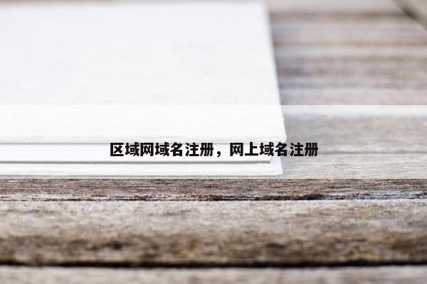 区域网域名注册，网上域名注册