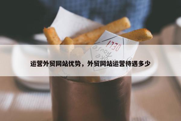 运营外贸网站优势，外贸网站运营待遇多少