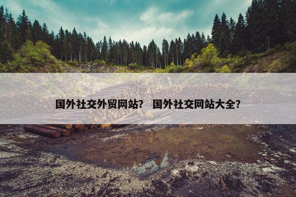 国外社交外贸网站？ 国外社交网站大全？