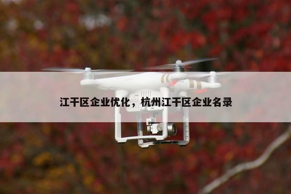 江干区企业优化，杭州江干区企业名录