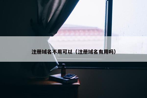 注册域名不用可以（注册域名有用吗）