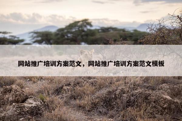 网站推广培训方案范文，网站推广培训方案范文模板