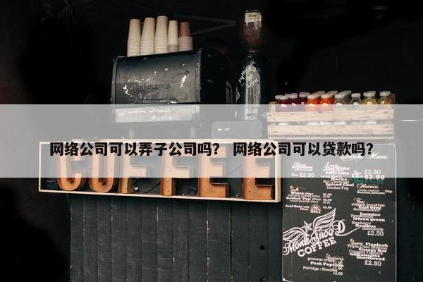 网络公司可以弄子公司吗？ 网络公司可以贷款吗？