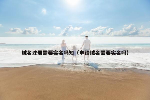 域名注册需要实名吗知（申请域名需要实名吗）