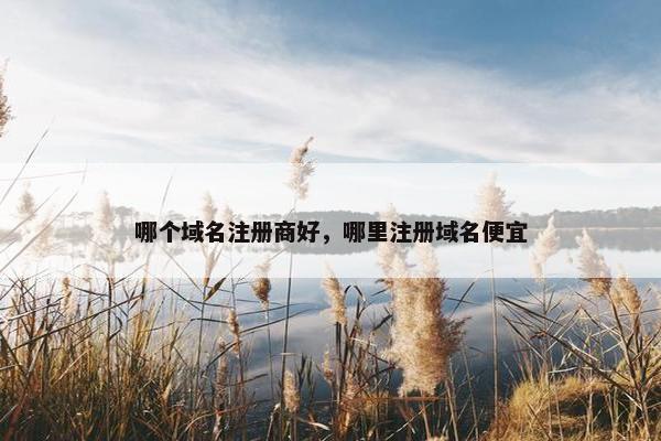 哪个域名注册商好，哪里注册域名便宜