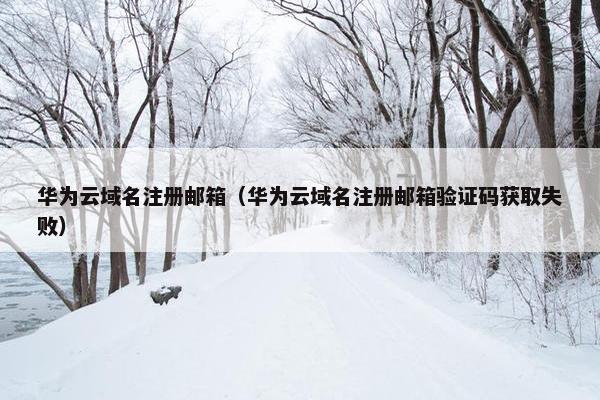 华为云域名注册邮箱（华为云域名注册邮箱验证码获取失败）