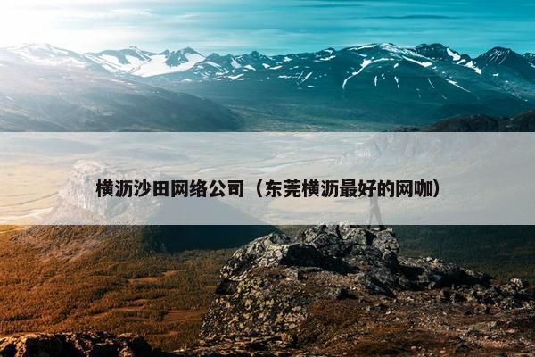 横沥沙田网络公司（东莞横沥最好的网咖）