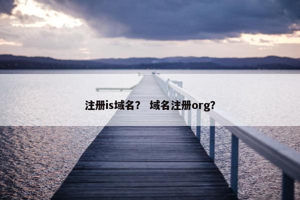 注册is域名？ 域名注册org？