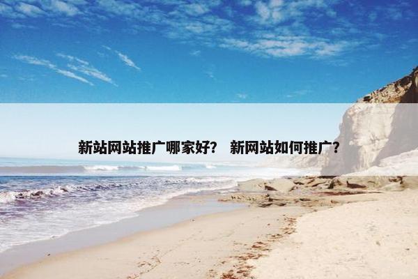 新站网站推广哪家好？ 新网站如何推广？