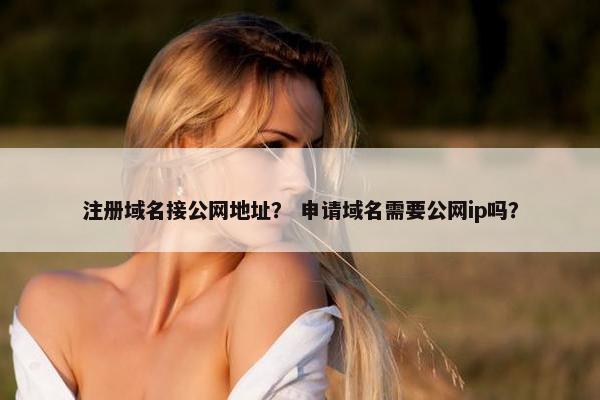 注册域名接公网地址？ 申请域名需要公网ip吗？