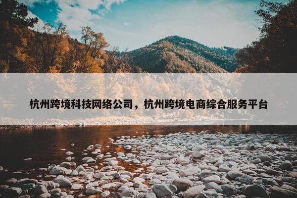 杭州跨境科技网络公司，杭州跨境电商综合服务平台