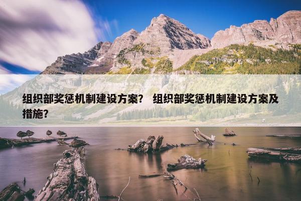 组织部奖惩机制建设方案？ 组织部奖惩机制建设方案及措施？