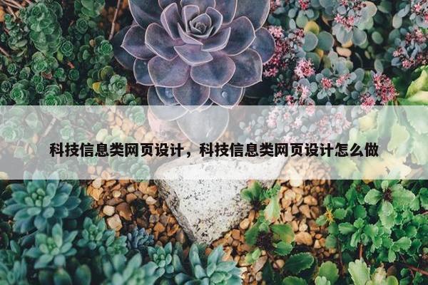 科技信息类网页设计，科技信息类网页设计怎么做