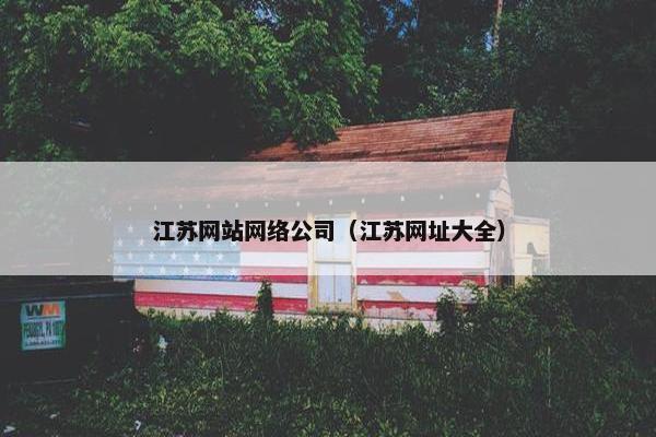 江苏网站网络公司（江苏网址大全）