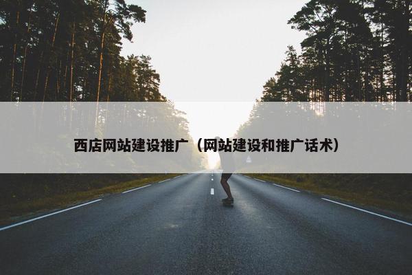 西店网站建设推广（网站建设和推广话术）