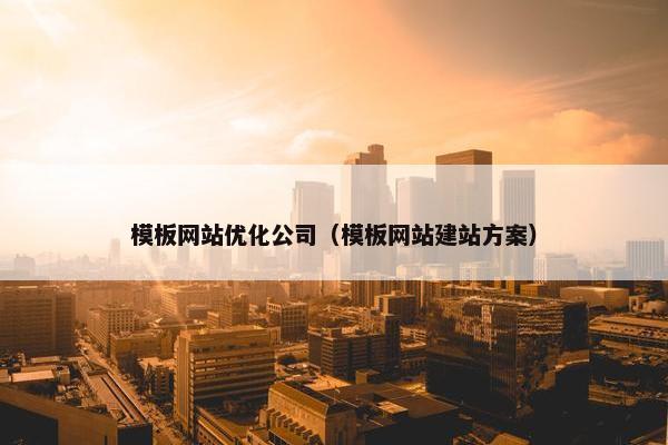 模板网站优化公司（模板网站建站方案）