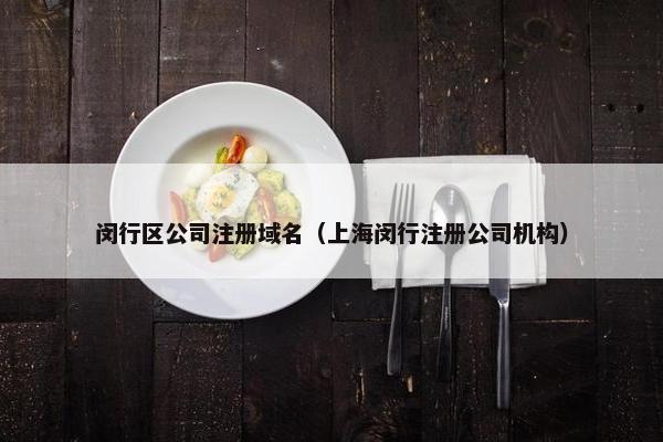 闵行区公司注册域名（上海闵行注册公司机构）