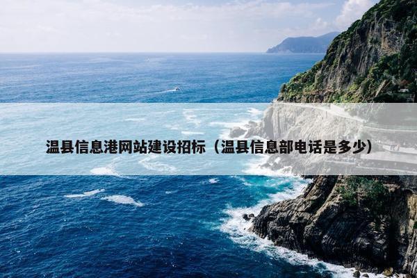 温县信息港网站建设招标（温县信息部电话是多少）
