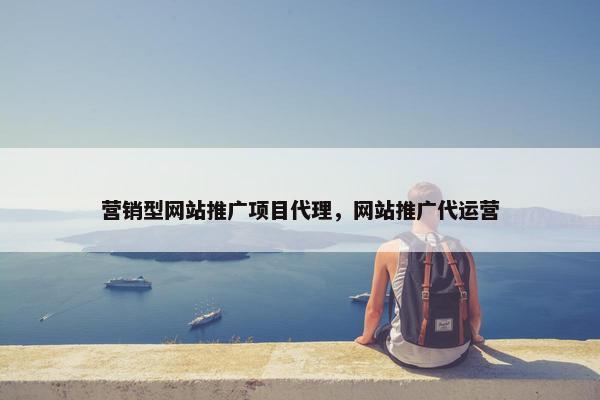 营销型网站推广项目代理，网站推广代运营