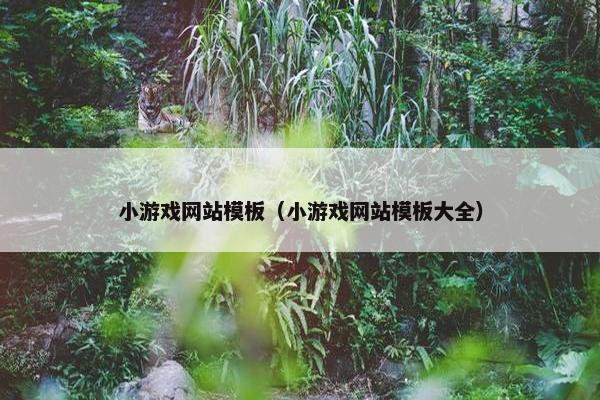 小游戏网站模板（小游戏网站模板大全）