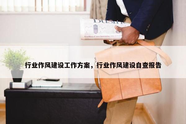 行业作风建设工作方案，行业作风建设自查报告