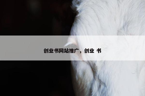 创业书网站推广，创业 书