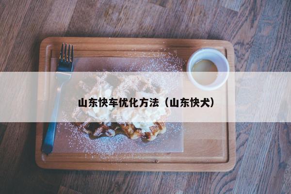 山东快车优化方法（山东快犬）