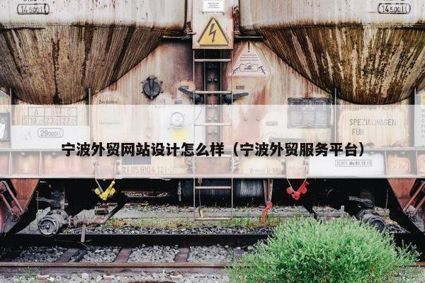 宁波外贸网站设计怎么样（宁波外贸服务平台）