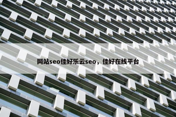 网站seo佳好乐云seo，佳好在线平台