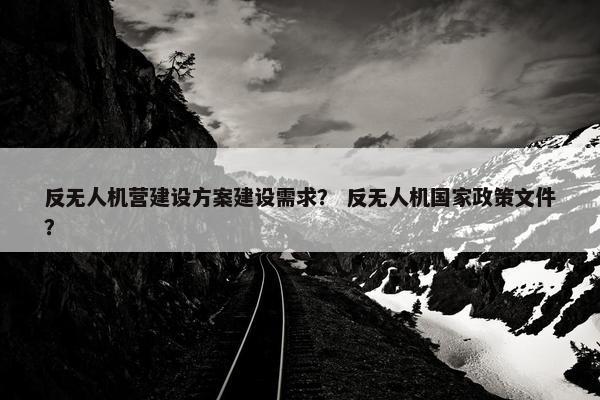 反无人机营建设方案建设需求？ 反无人机国家政策文件？