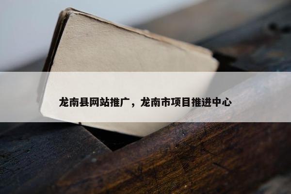龙南县网站推广，龙南市项目推进中心