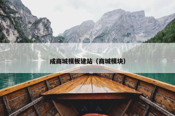 成商城模板建站（商城模块）