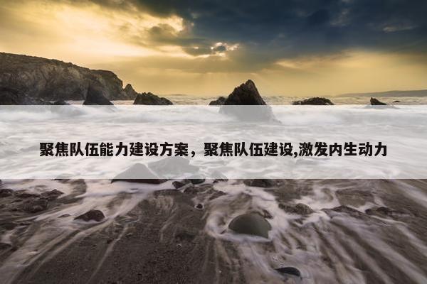 聚焦队伍能力建设方案，聚焦队伍建设,激发内生动力