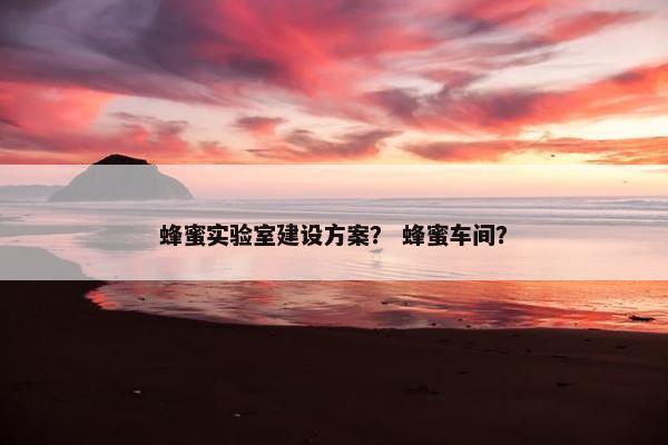 蜂蜜实验室建设方案？ 蜂蜜车间？