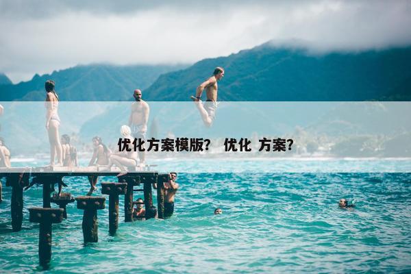 优化方案模版？ 优化 方案？