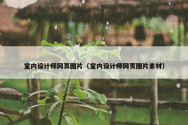 室内设计师网页图片（室内设计师网页图片素材）