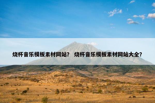 烧杯音乐模板素材网站？ 烧杯音乐模板素材网站大全？