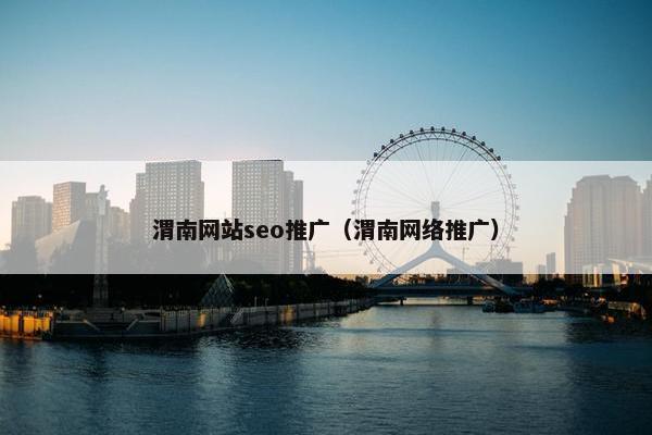 渭南网站seo推广（渭南网络推广）