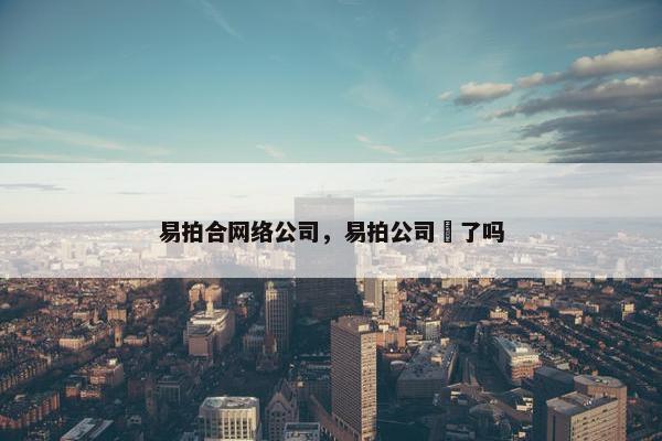 易拍合网络公司，易拍公司漰了吗