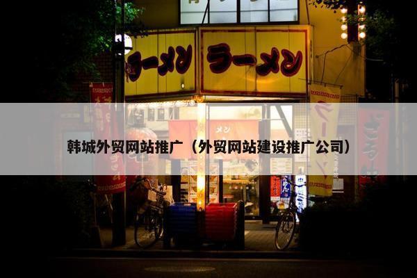 韩城外贸网站推广（外贸网站建设推广公司）